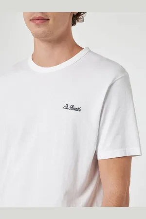 MC2 SAINT BARTH Man Cotton Jersey T-shirt Dover With St. Barth Embroidery