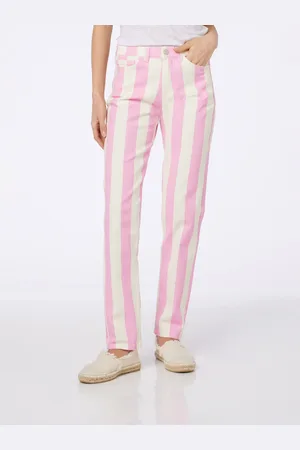MC2 SAINT BARTH Woman Striped Print Denim Belleville