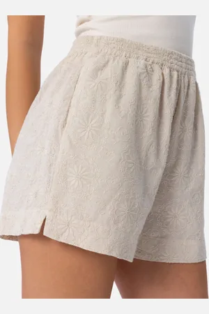 MC2 SAINT BARTH Woman Sangallo Cotton Pull Up Shorts Meave