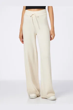 MC2 SAINT BARTH Woman Off- Cashmere Blend Palazzo Pants