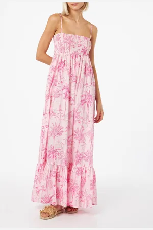MC2 SAINT BARTH Woman Cotton Dress Jemma With Smocked Embroidery