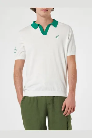 MC2 SAINT BARTH Man Off-cream Knitted Polo Shirt Newcomb Australian Brand Special Edition