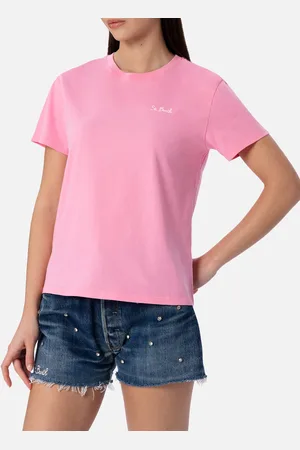 MC2 SAINT BARTH Woman Cotton Jersey Crewneck T-shirt Emilie