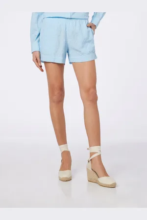 MC2 SAINT BARTH Woman Sangallo Cotton Pull Up Shorts Meave