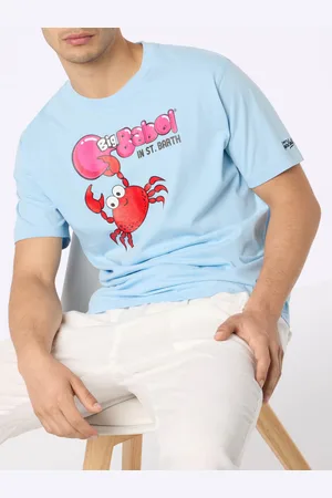 MC2 SAINT BARTH Man T-shirt With Big Babol Crab Placed Print And Embroidery Big Babol Special Edition