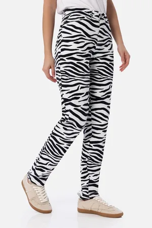 MC2 SAINT BARTH Woman Zebra Print Denim Belleville