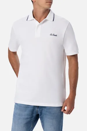 MC2 SAINT BARTH Man Cotton Piquet Polo Shirt Beverly Hills