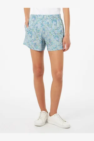 MC2 SAINT BARTH Woman Cotton Joanna Luise Pull Up Shorts Meave Made With Liberty Fabric