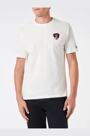 MC2 SAINT BARTH Man Heavy Cotton T-shirt With St. Barth Ski Patch