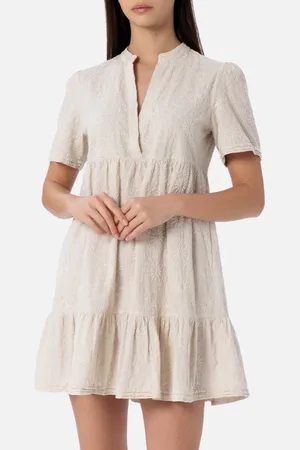 MC2 SAINT BARTH Woman Sangallo Lace Cotton Short Dress Siara