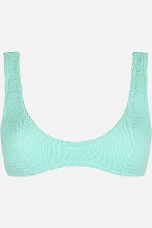 MC2 SAINT BARTH Woman Sage Tiny Crinkle Bralette Pamy