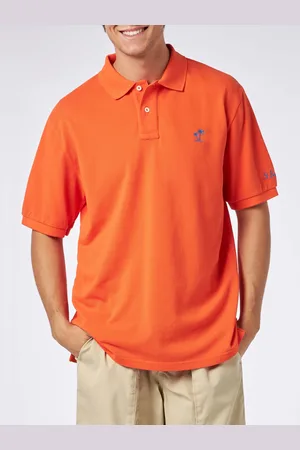 MC2 SAINT BARTH Man Piquet Polo With St. Barth Logo And Vintage Effect
