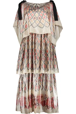 Fendi Printed Silk Dress