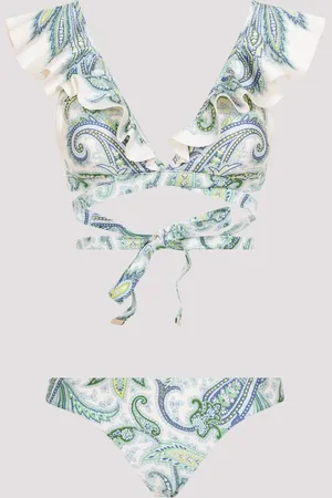 ZIMMERMANN Ottie Wrap Ruffle Bikini
