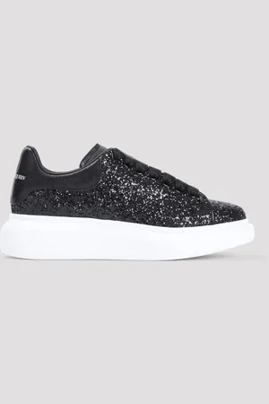 Alexander McQueen Oversized Sneakers In Leather With Micro Sequins
