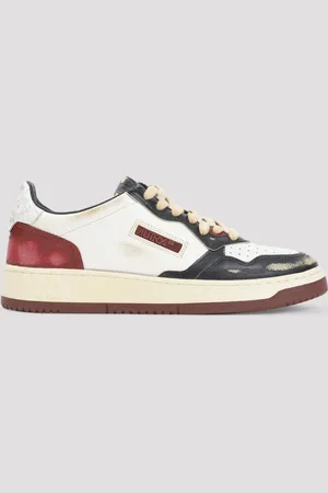 Autry Super Vintage Multicolor Low Top Sneakers With Logo Detail In Leather Man
