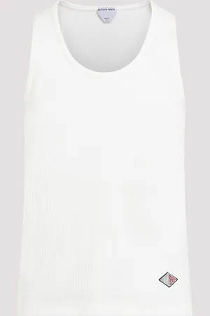 Bottega Veneta Logo-patch Cotton Tank Top