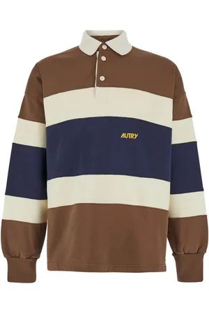 Autry Long Sleeve Striped Polo Shirt