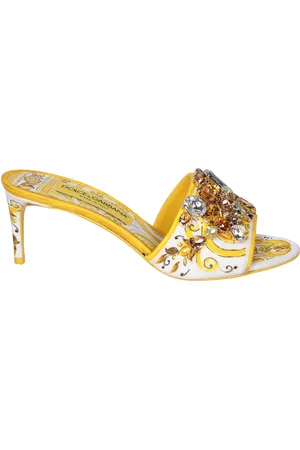 Dolce & Gabbana Brocade Heel Sandals
