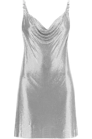 VERSACE Silver Metal Dress