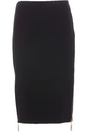 Elisabetta Franchi Logo Zip Midi Skirt