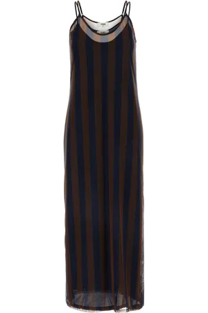 Fendi Printed Stretch Tulle Dress