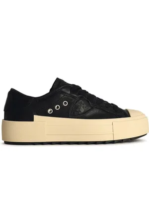 Philippe model Paris Black Leather Sneakers
