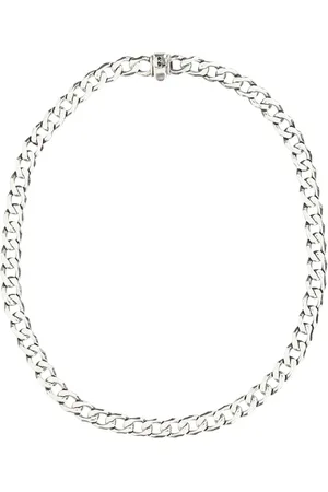 EMANUELE BICOCCHI 925 Silver Edge Chain Necklace