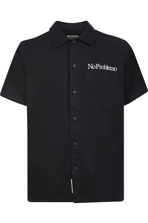 ARIES No Problemo Embroidered Button-up Shirt