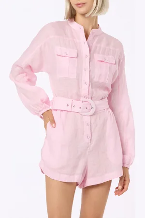 MC2 SAINT BARTH Woman Linen Playsuit Hanniel