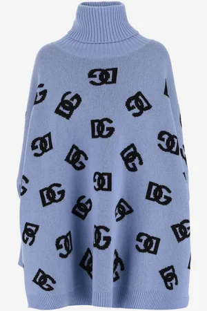 Dolce & Gabbana Blue And Black Wool Dress