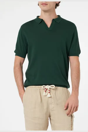 MC2 SAINT BARTH British Buttonless Knitted Polo Shirt Sloan