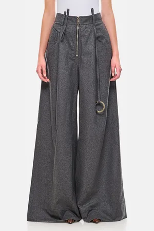 The Attico Wool Blend Palazzo Pant