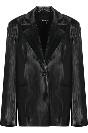 ROTATE Coated Oversized Blazer