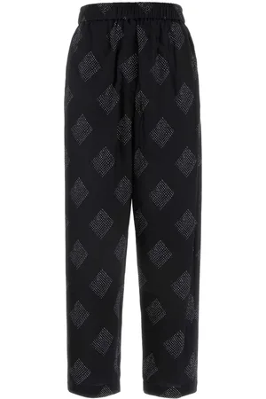Giorgio Armani Embroidered Stretch Silk Pant