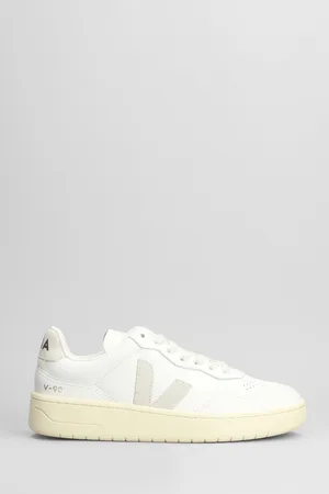 Veja V-90 Sneakers In White Leather