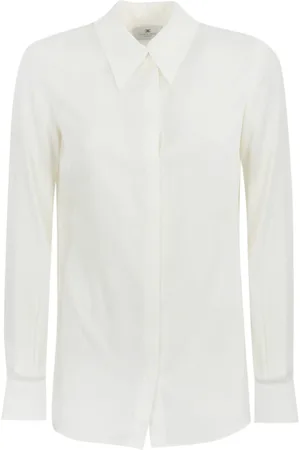 Elisabetta Franchi Georgette Shirt With Lettering