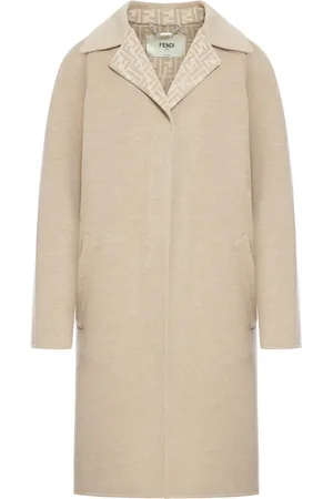 Fendi Coat Ff Double Wool