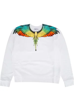 MARCELO BURLON Icon Wings Regular Crewneck White Multic