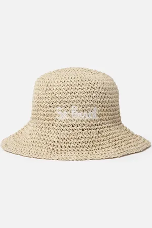 MC2 SAINT BARTH Bucket-style Straw Hat Polly