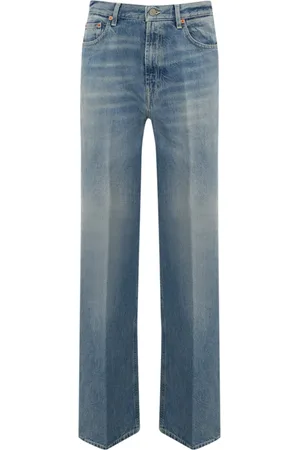 Dondup Francine Wide Leg Jeans In Denim