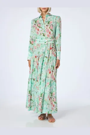 MC2 SAINT BARTH Woman Linen Dress Marbella With Flower Print
