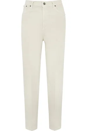 Dondup Bessie Loose Trousers In Cotton And Lyocell