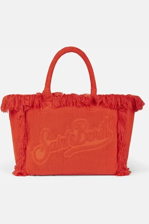 MC2 SAINT BARTH Vanity Terry Shoulder Soft Bag With Embossed Logo