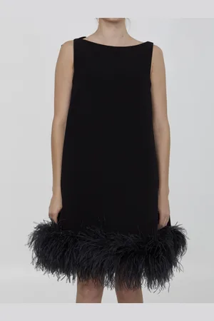VALENTINO Mini Dress With Feathers