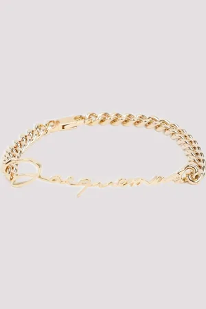 Jacquemus La Gourmette Logo Chain Link Bracelet