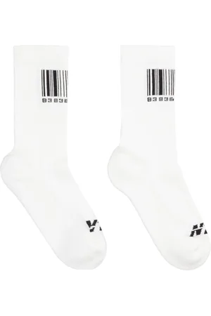 Vetements Logo Cotton Blend Socks