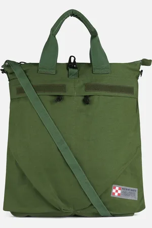 MC2 SAINT BARTH Military Green Canvas Backpack Helmut