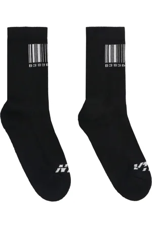 Vetements Logo Cotton Blend Socks