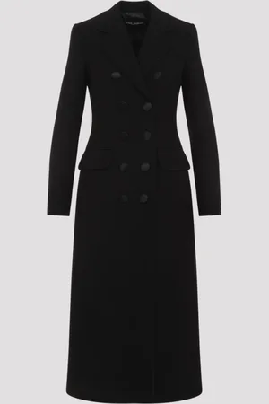 Dolce & Gabbana Black Virgin Wool Coat